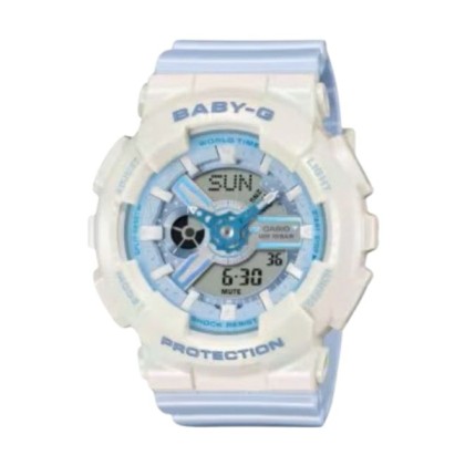 Casio Baby-G BA-110PD-2A Blue Resin Band Women Watch 